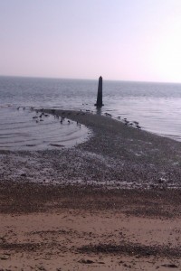 At the seaside, The obelisk