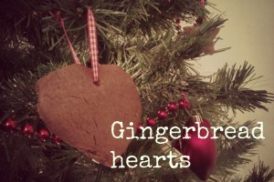 christmas gingerbread hearts