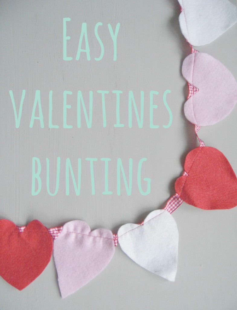 Easy Valentines Bunting