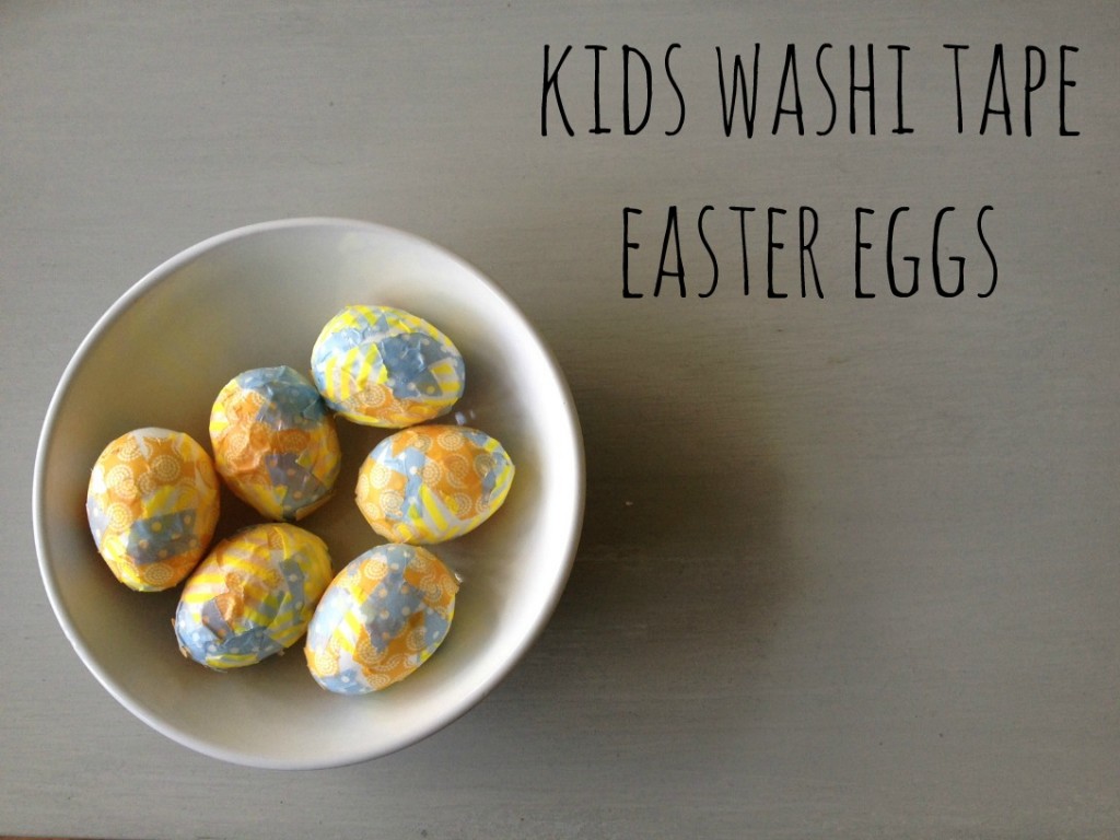kids washi tape easter eggs