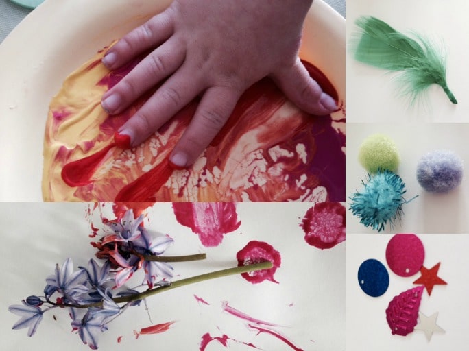 kids painting without a paintbrush ideas