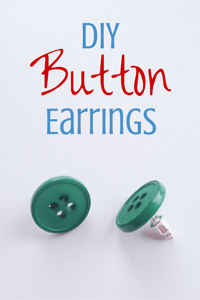 how to make button earrings