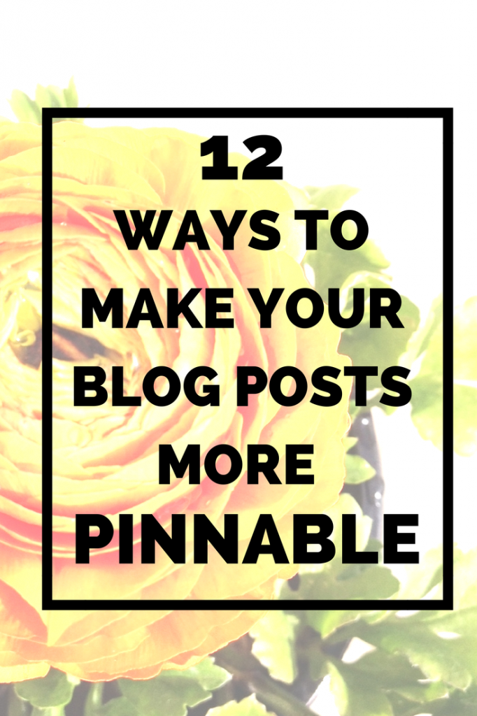how to make your blog posts pinnable