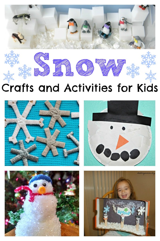 snow crafts and activities for kids