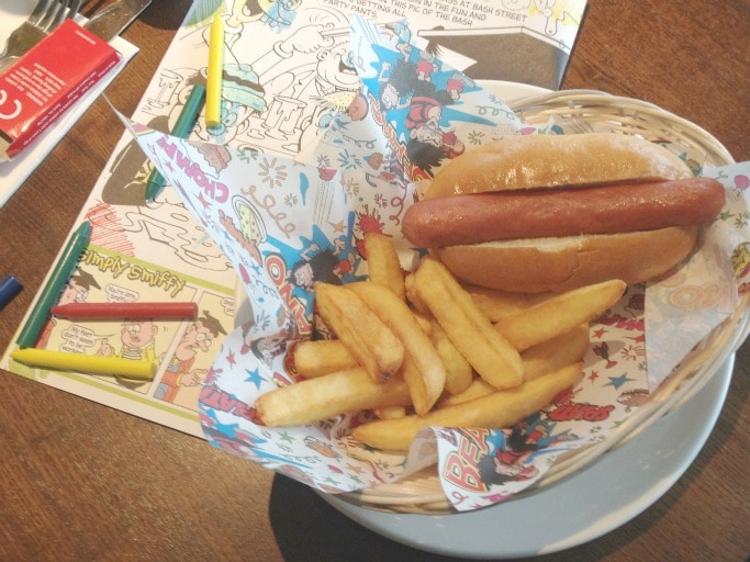 brewers fayre southend kids meal